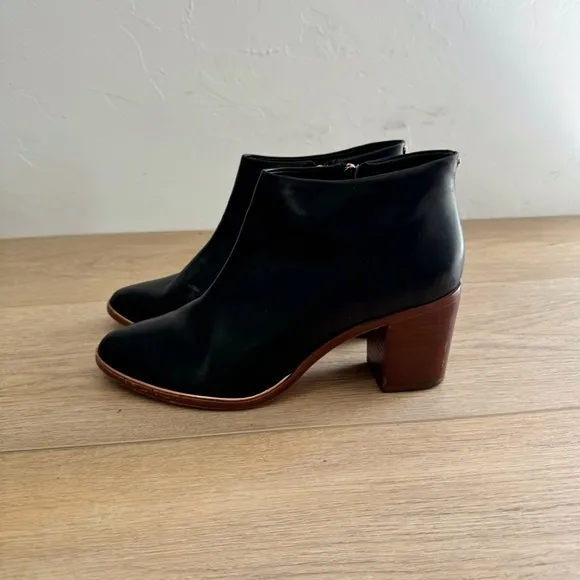 Ted Baker London Black Heeled Ankle Boots Size Zip Women's Size 41