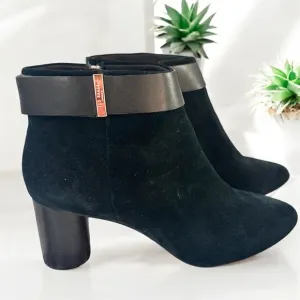 Ted Baker London Black Leather Ankle Boots