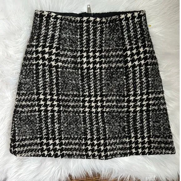 THE KOOPLES Tweed Black Formal Mini Skirt Small