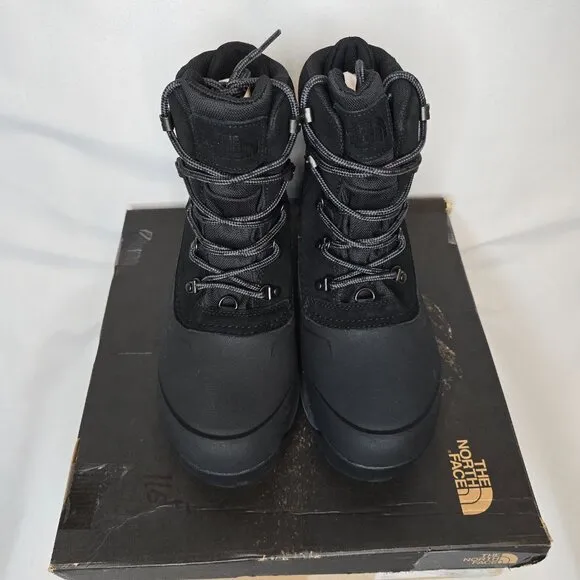 The North Face Men's Chilkat V Lace Waterproof Boots Black/Gray, Size 10, NIB