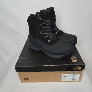 The North Face Men's Chilkat V Lace Waterproof Boots Black/Gray, Size 10, NIB