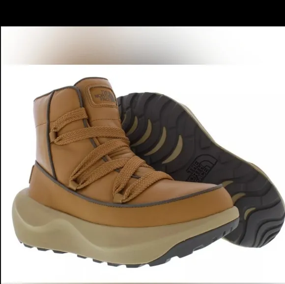 The North Face Women's Halseigh Thermoball Lace Boots- Tan