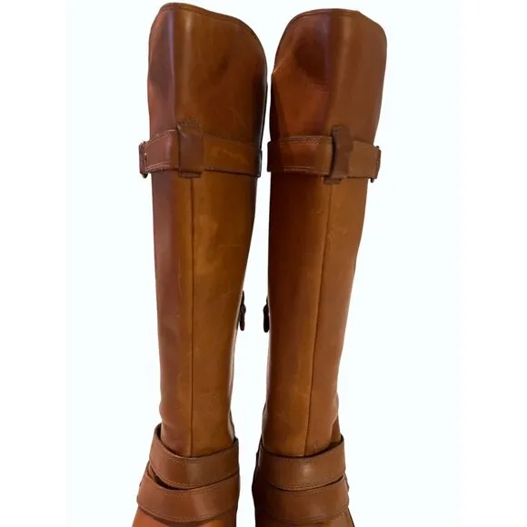 The North Face Women’s Leather Waterproof Tall Riding Boots 9.5 Brown Outdoor
