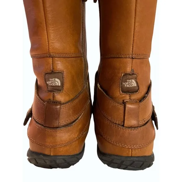 The North Face Women’s Leather Waterproof Tall Riding Boots 9.5 Brown Outdoor