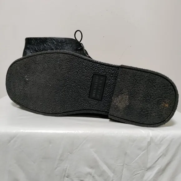 The Original British Walkers Ostrich Leather Ankle Chukka Boots Black Men's 11