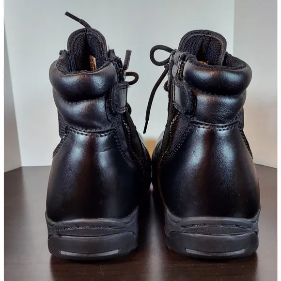 Thorogood 6&quot; Lace Up Boots, Black Leather Men's 9M Women's 11 M Black 834-6290