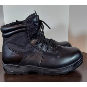 Thorogood 6&quot; Lace Up Boots, Black Leather Men's 9M Women's 11 M Black 834-6290