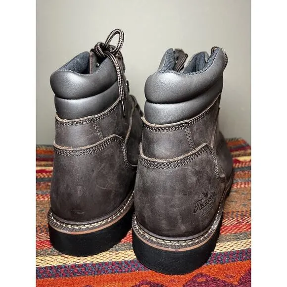 Thorogood 804-4278 Mens Leather Lace Up Work Boots Sz 14 STEAL TOE