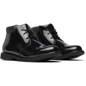 Thorogood Sz. 13M Mens Black Patent Leather Dress Ankle Boots Lace-Up Sole New
