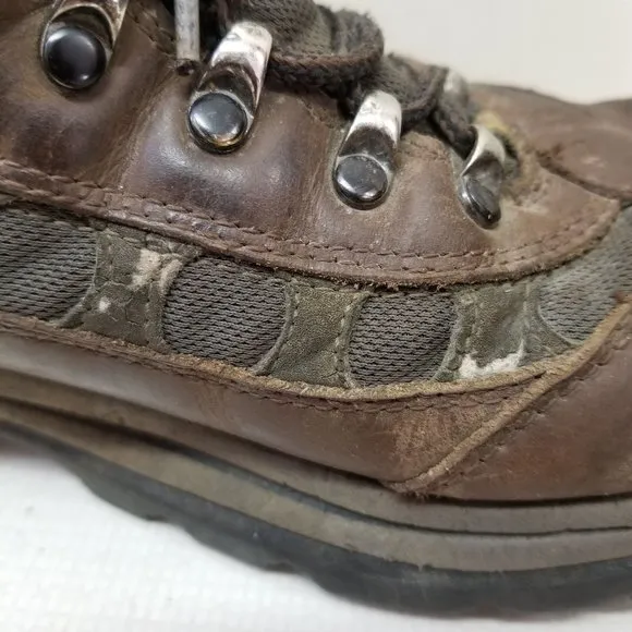 Timberland 10M Brown Leather Work Boots Grunge
