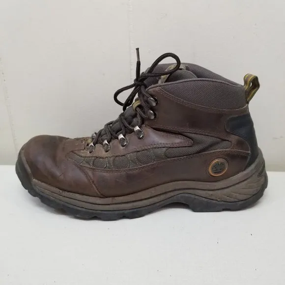 Timberland 10M Brown Leather Work Boots Grunge