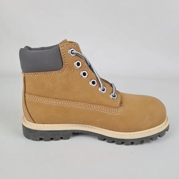 Timberland 6 IN Classic Little Kids Boots Wheat Outdoor Leather SZ 11.5