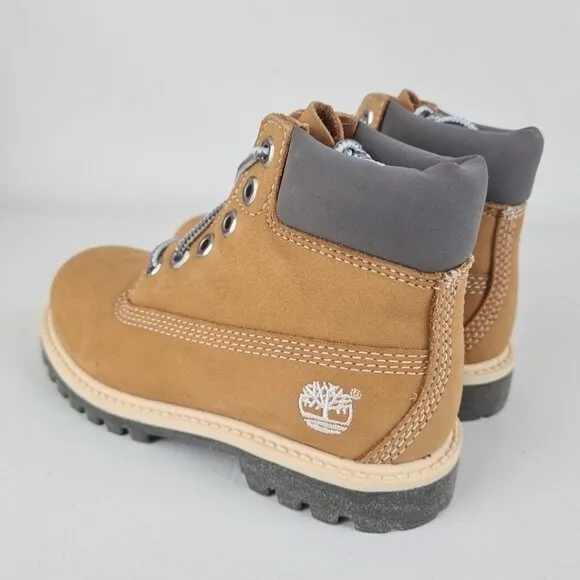 Timberland 6 IN Classic Little Kids Boots Wheat Outdoor Leather SZ 11.5