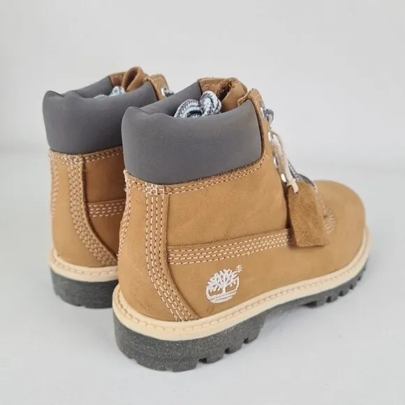 Timberland 6 IN Classic Little Kids Boots Wheat Outdoor Leather SZ 11.5