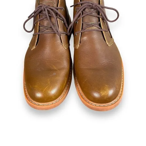 Timberland‎ Belanger Waterproof Chukka Boots Mens 10 Brown Leather Lace Up A42W9