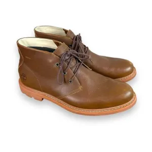 Timberland‎ Belanger Waterproof Chukka Boots Mens 10 Brown Leather Lace Up A42W9