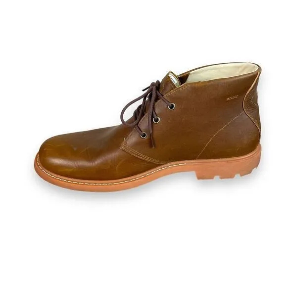 Timberland‎ Belanger Waterproof Chukka Boots Mens 10 Brown Leather Lace Up A42W9