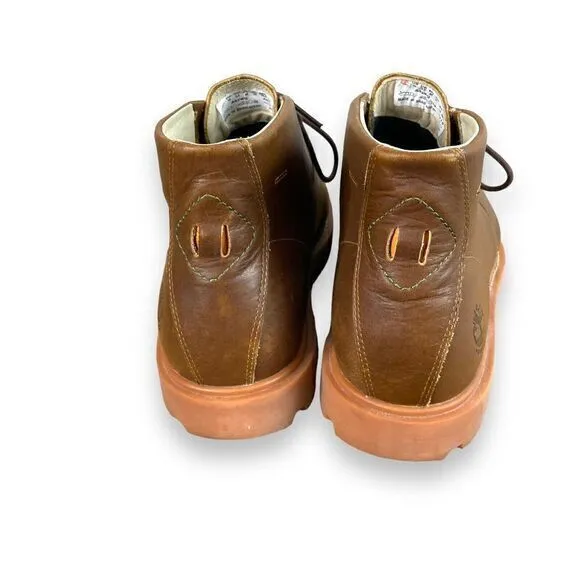 Timberland‎ Belanger Waterproof Chukka Boots Mens 10 Brown Leather Lace Up A42W9