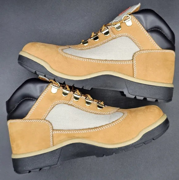 Timberland Big Kids' Field Boots Wheat Nubuck 15945