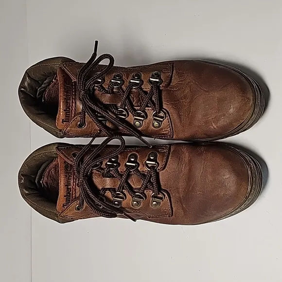 Timberland Boots Hiking Trail Work Outdoor Ankle Lace-up 69362 Brown Leather 6.5