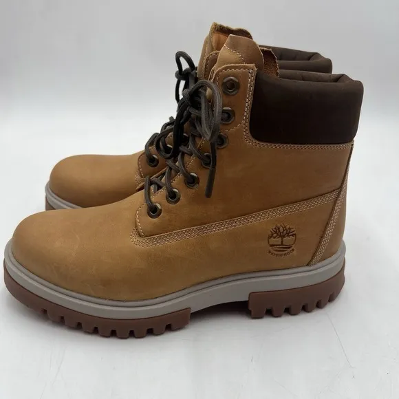 Timberland Boots Mens 8.5 Brown Arbor Road Waterproof 6&quot; Workwear Outdoors