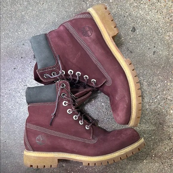Timberland Burgundy Boots