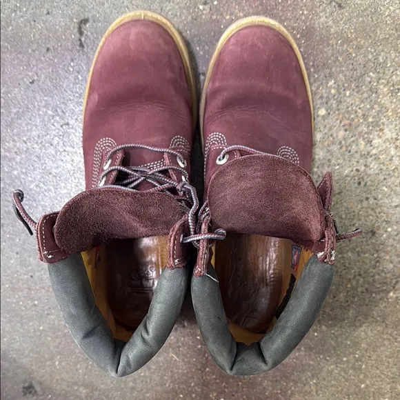 Timberland Burgundy Boots