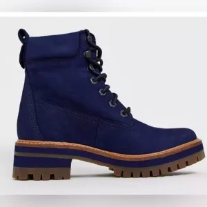 Timberland Courmayeur Valley Waterproof Nubuck Ankle Boots in Navy Size 8