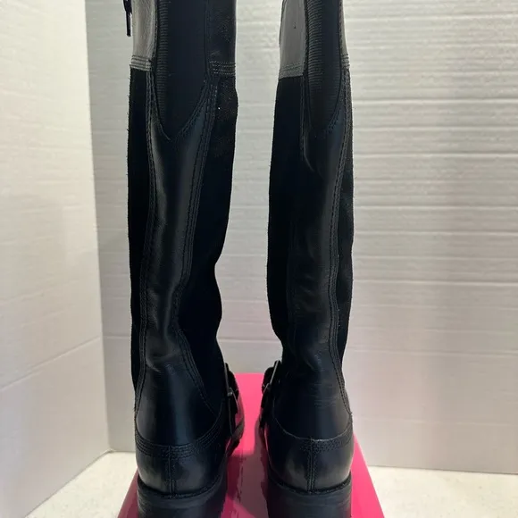 Timberland Earthkeepers Women’s Size 7 Black Suede &amp; Leather Tall Boots!