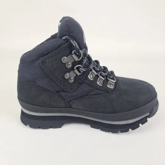 Timberland Euro Hiker 650 Waterproof TODDLER Black Outdoor Boots