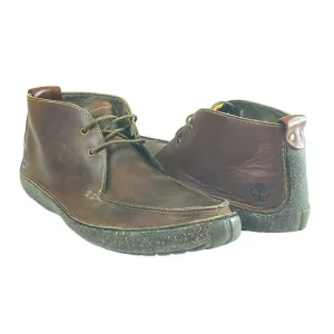 Timberland Leather Chukka Boots Men’s Size 9.5 Brown Lace-up Ankle Leather Laces
