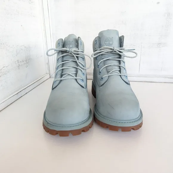 Timberland Light Blue Leather Boots