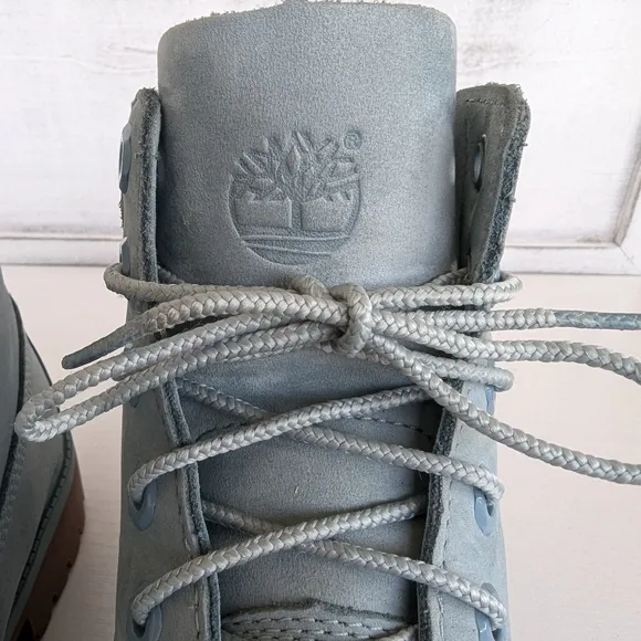 Timberland Light Blue Leather Boots