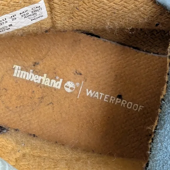 Timberland Light Blue Leather Boots