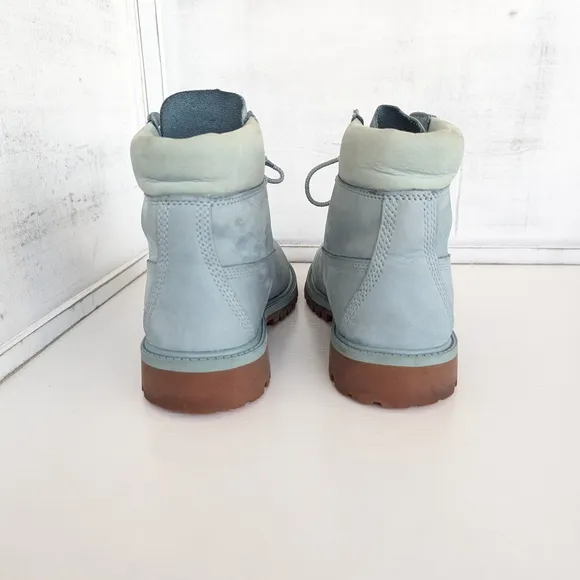 Timberland Light Blue Leather Boots