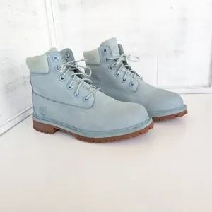 Timberland Light Blue Leather Boots