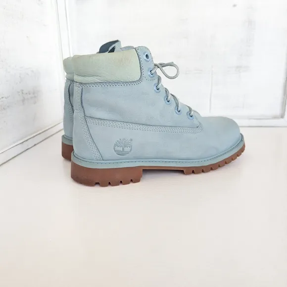 Timberland Light Blue Leather Boots