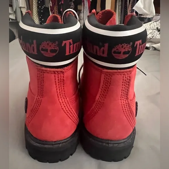 Timberland Limited Edition Red Suede WP Boots 7.5