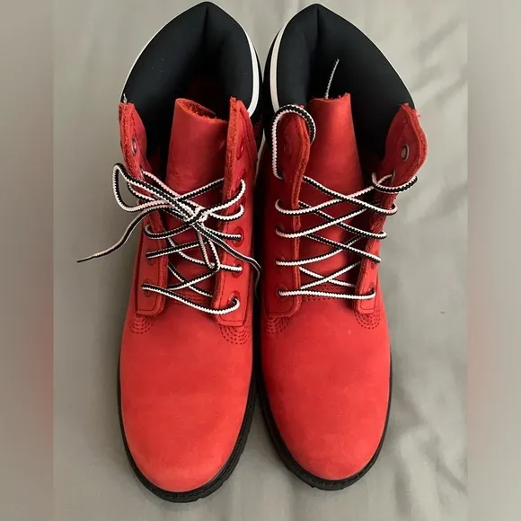 Timberland Limited Edition Red Suede WP Boots 7.5