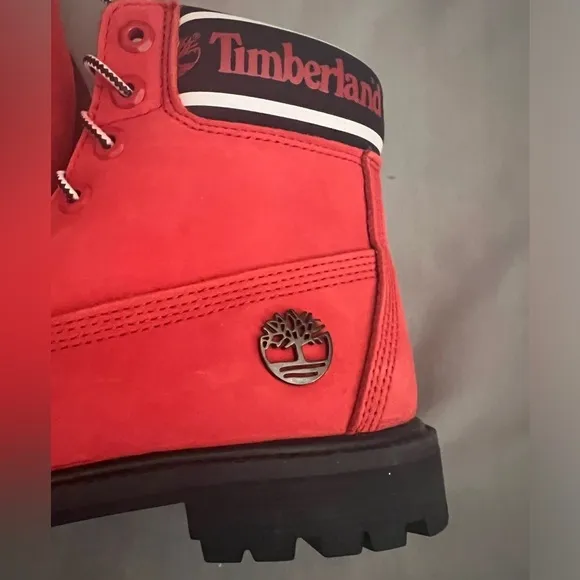 Timberland Limited Edition Red Suede WP Boots 7.5