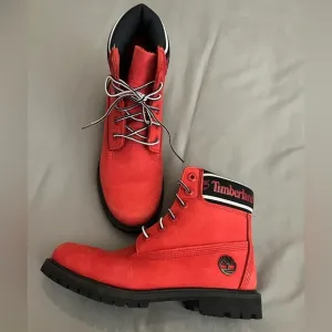 Timberland Limited Edition Red Suede WP Boots 7.5