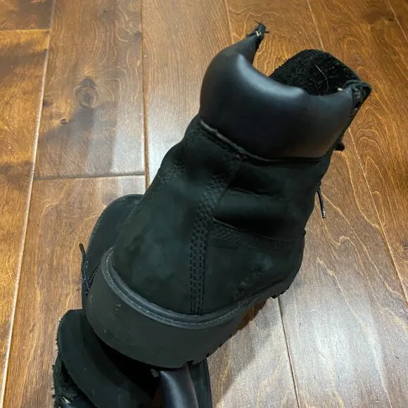 Timberland Men's 6&quot; Padded Collar Waterproof Boot Black Men's Size 7