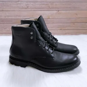Timberland Men’s Belanger EK  6 Inch Waterproof Black Leather Boots