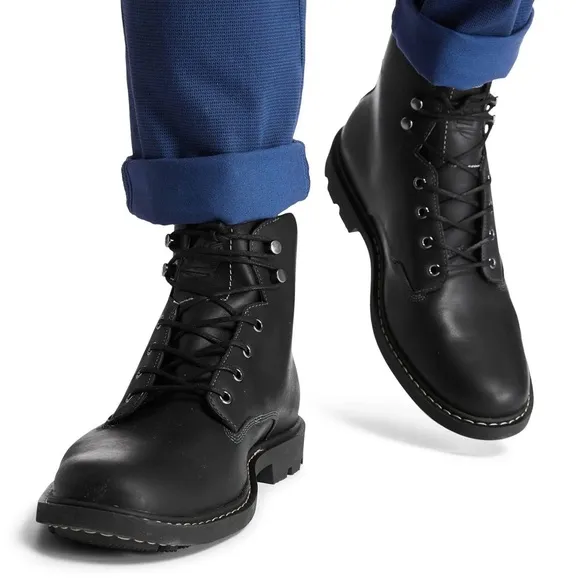 Timberland Men’s Belanger EK  6 Inch Waterproof Black Leather Boots