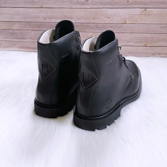 Timberland Men’s Belanger EK  6 Inch Waterproof Black Leather Boots