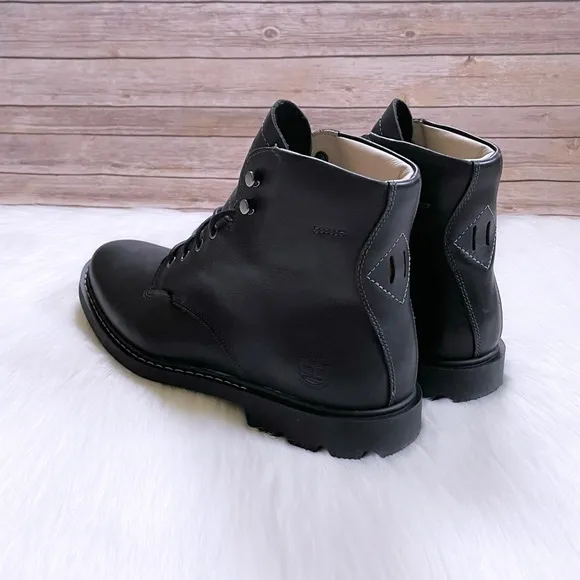Timberland Men’s Belanger EK  6 Inch Waterproof Black Leather Boots