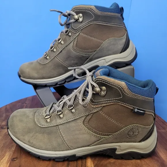Timberland Mt. Maddsen Waterproof Hiking Boots Gray Teal Women's 9.5 A1NRW
