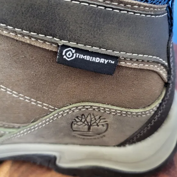 Timberland Mt. Maddsen Waterproof Hiking Boots Gray Teal Women's 9.5 A1NRW