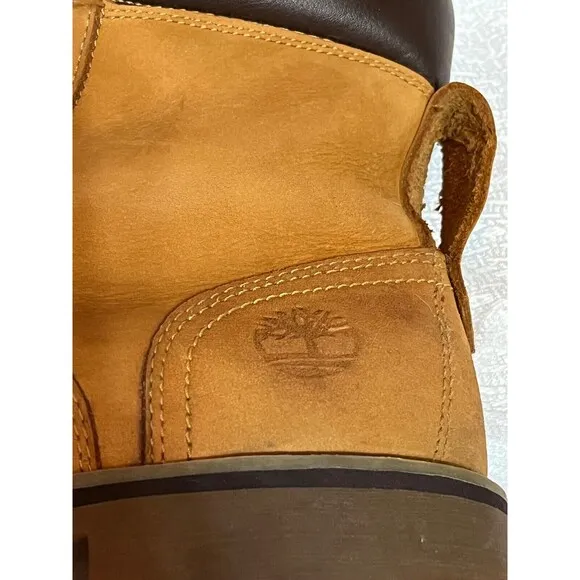 Timberland Nubuck Leather Classic Work Boots Resoled Mens 9.5 Tan Streetwear