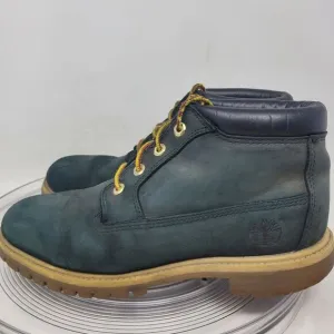 Timberland Premium Boots Faded Navy Blue Nubuck Leather Mens Sz US 11 Work Hike